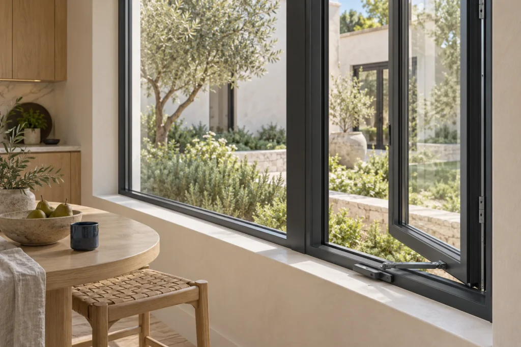 YKC105A Thermal Break Aluminium Crank-Handle Casement Window