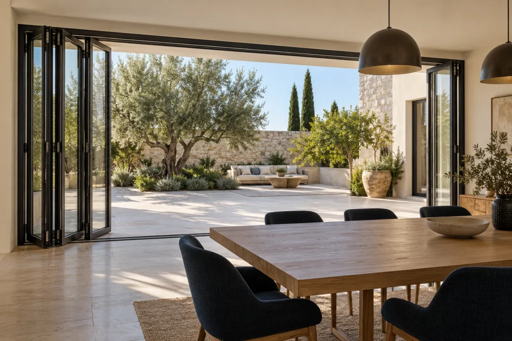 YKF80A Thermal Break Aluminium Folding Door
