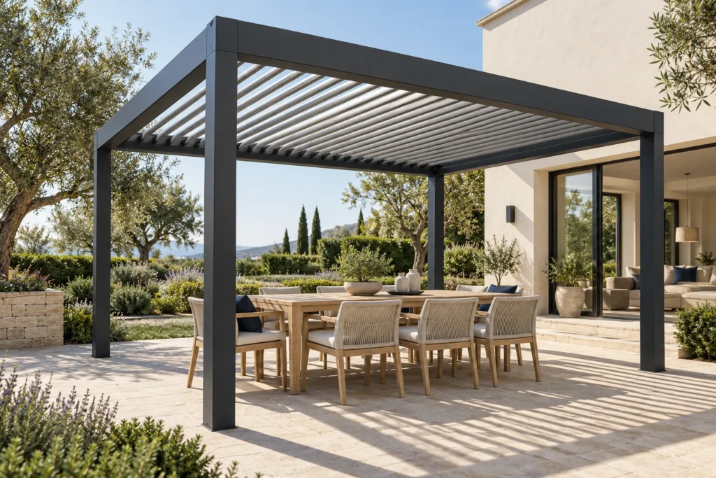 220 Aluminum Louver Pergola
