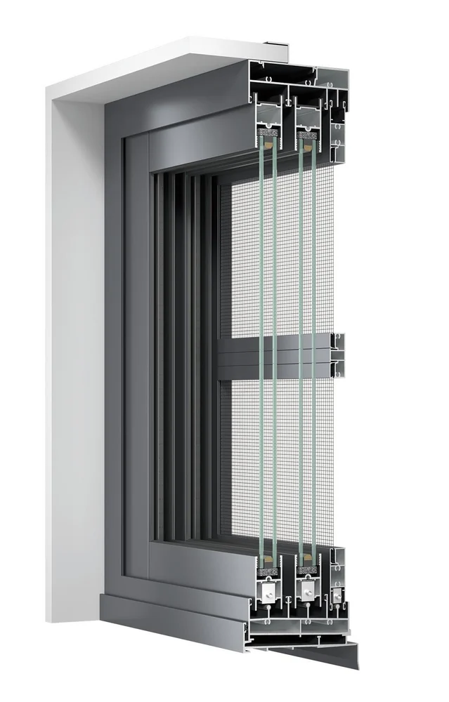 YSS128A Non-Thermal Aluminium Sliding Door