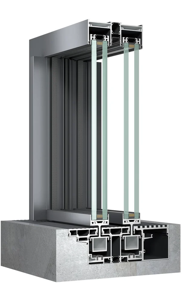 YSS168A Thermal Break Aluminium Sliding Door