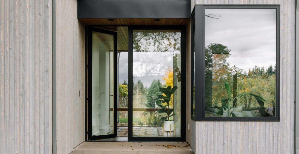 Curtain Wall & Pivot Door Residence
