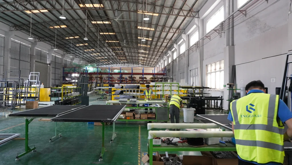 Inside the production floor