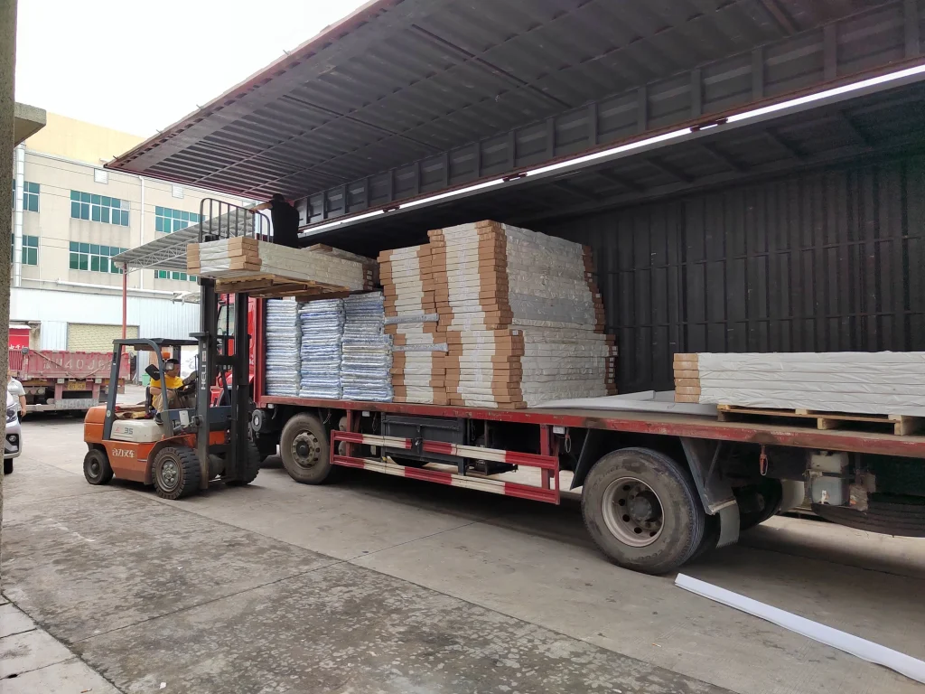 ENGGIA finished products being loaded for transport